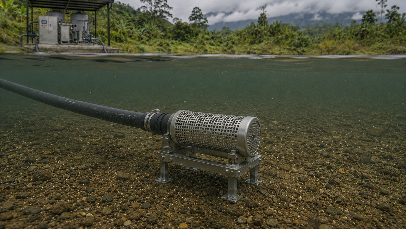 Filtro de toma sumergido / Submerged intake filter